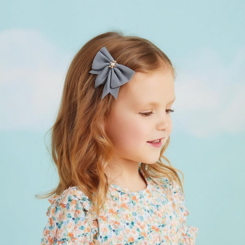12PCS Velvet Hair Bows Hair Ribbon Clips, Big Clips Ha-ir Accessories for Women Girls Toddlers Kids Christmas Hairs Accessories - Image 3